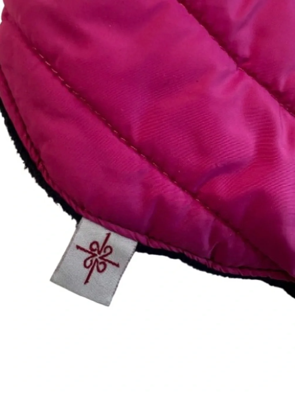 Magenta Quilted Dog Coat